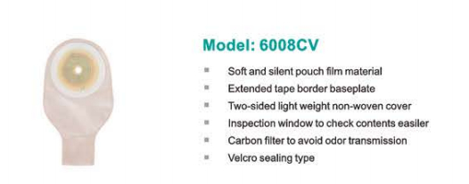 Saco de colostomia de colostomia de 6008cv CooFoe
