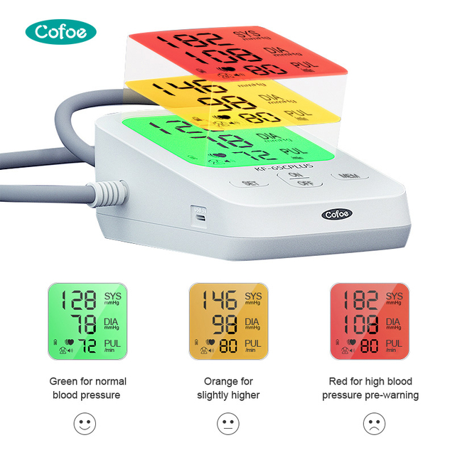 KF-65C Plus CoFOE Monitor de pressão arterial digital automática (tipo de braço)