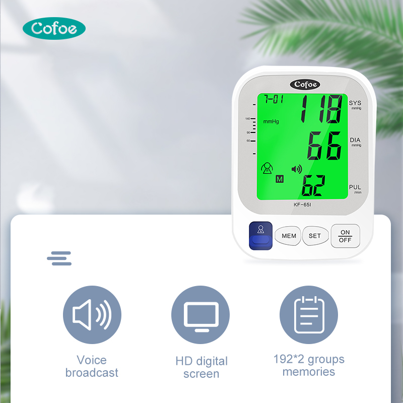 KF-65I COFOE Automático Monitor de pressão arterial digital (tipo de braço)