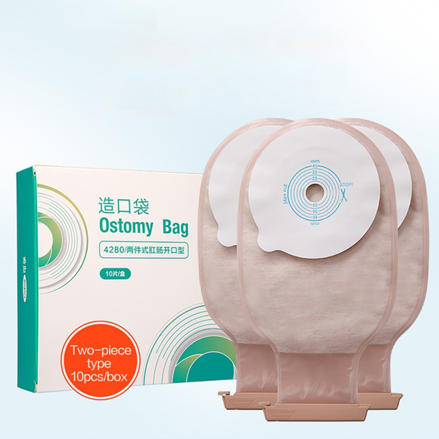 Bolsa de ostomia de duas peças 45 mm de tecido não tecido para ostomia 4280
