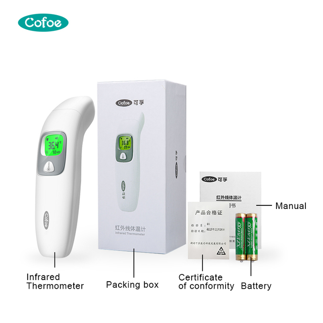 KF-HW-003 Termômetro infravermelho para bebês na testa