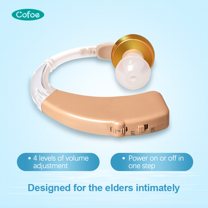 ZA-01 recarregando confortáveis ​​aparelhos auditivos atrás do ear para os idosos
