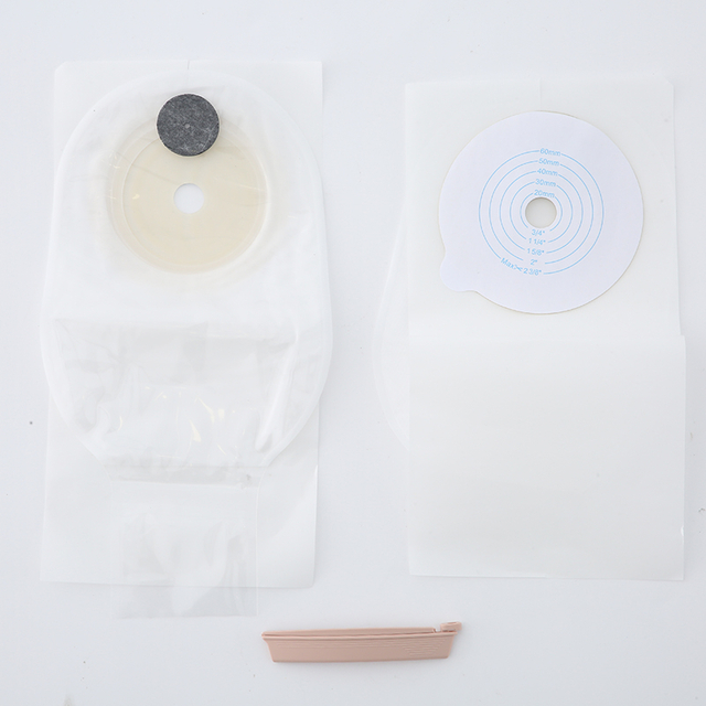 1181 Saco de colostomia de clipe de carbono ativado 20-60mm