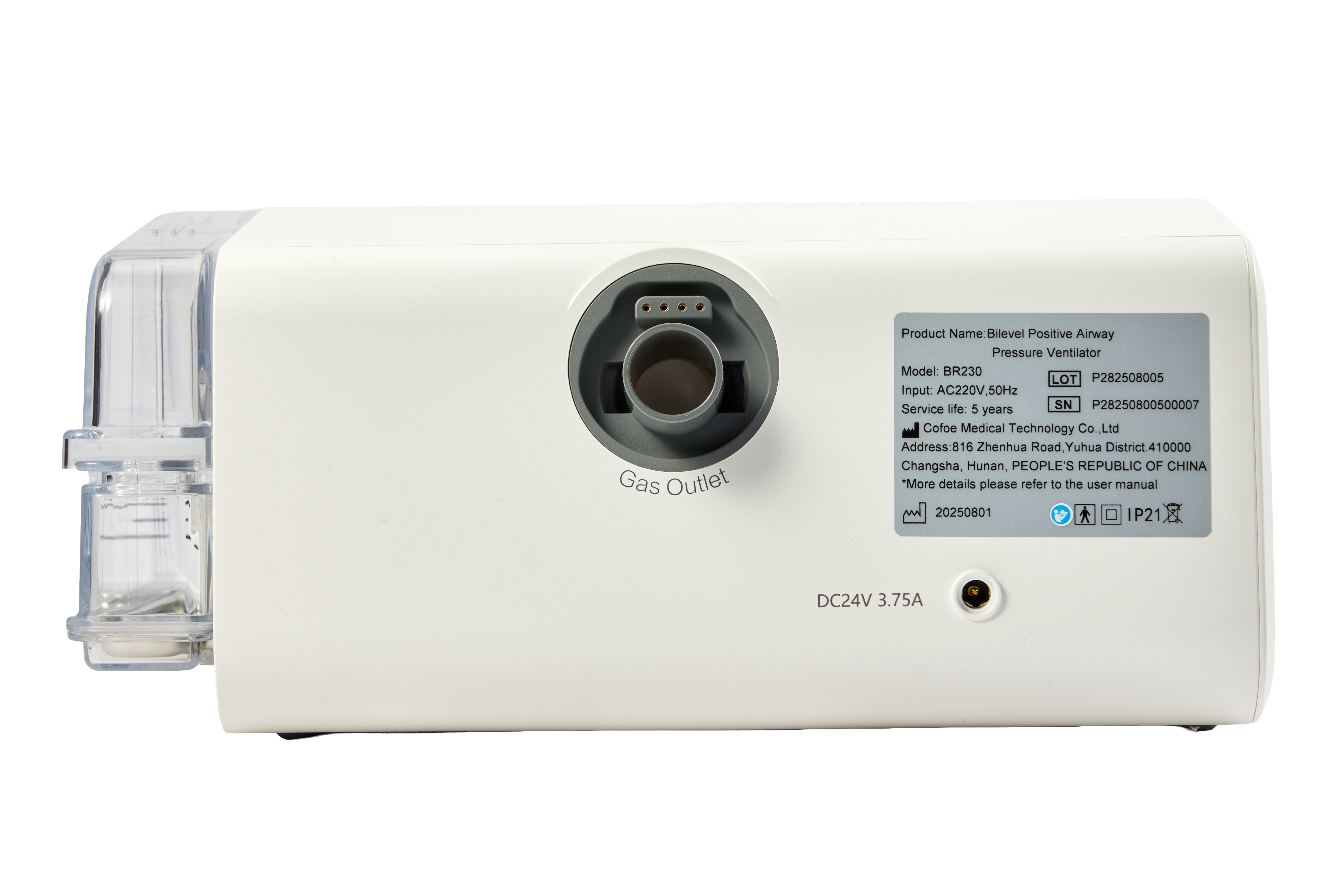 Cofoe BR230 para sua máquina automática de Cpap Bpap Máquina de terapia respiratória médica não invasiva