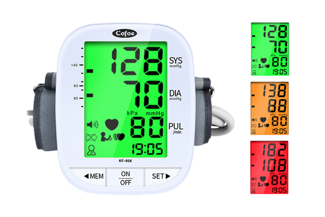 Monitor automático de pressão arterial de braço KF-65K